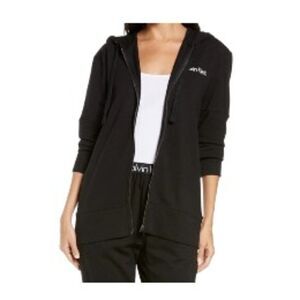 Calvin Klein Modern Structure Full Zip Hoodie In Black QS6759 Small NWT